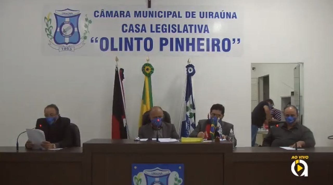 10072020 ao vivo sessao Easy Resize.com -  AO VIVO : Acompanhe a sessão da Câmara Municipal de Uiraúna